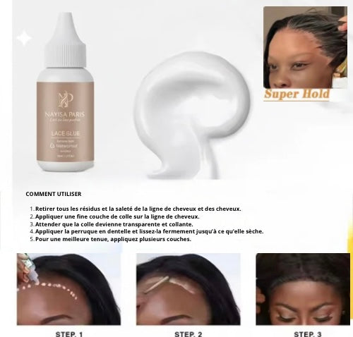 InvisiLace Colle pour Perruque - Imperméable & Forte Tenue